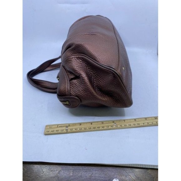 Cole Haan Zipper Snap Rose Leather Shoulder Bag - Picture 5 of 10